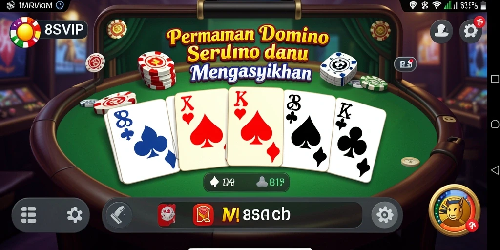 Tampilan permainan Domino yang seru dan kompetitif di 8SVIP.