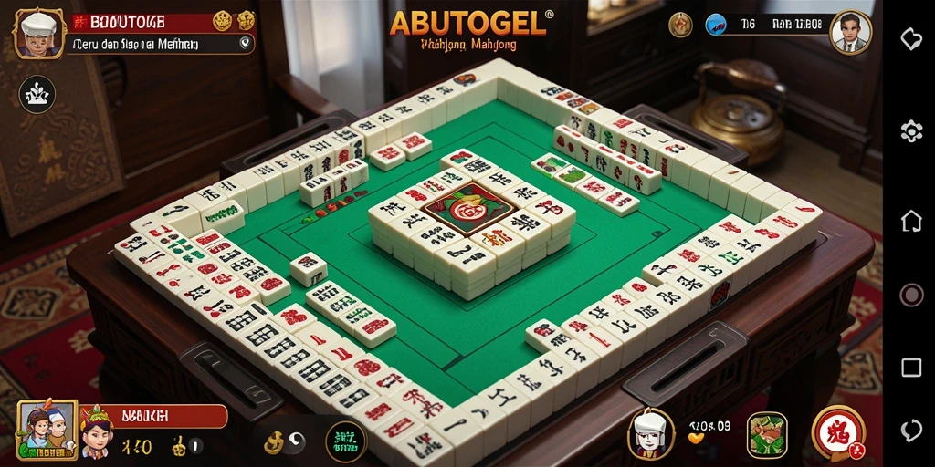 Tampilan gameplay seru dari ABUTOGEL, game Mahjong terbaik.