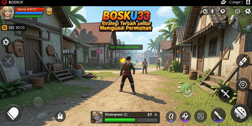 Tampilan menakjubkan dari gameplay strategi di BOSKU33.