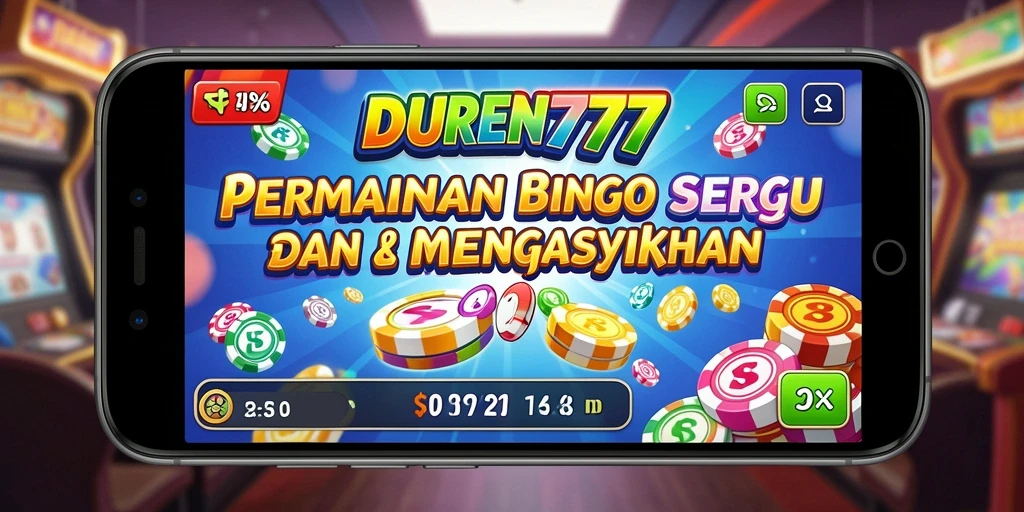 Tampilan antarmuka permainan Bingo DUREN777 yang menawan.