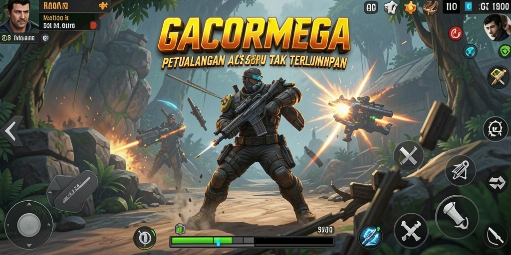 Tangkapan layar GACORMEGA menampilkan aksi pertempuran yang mendebarkan.