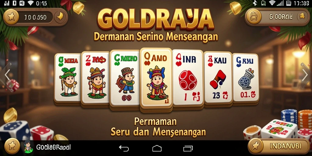 Screenshot menunjukkan gameplay menarik dari permainan Domino.