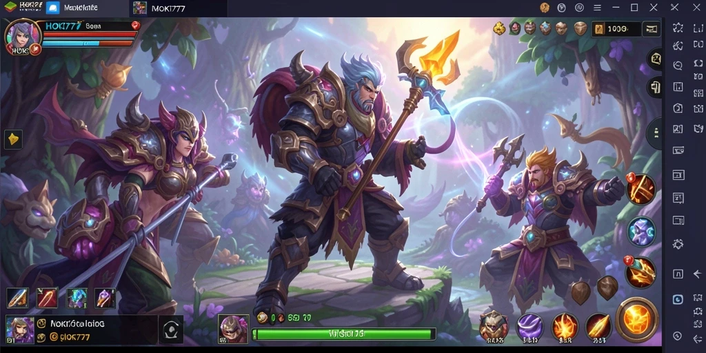 Tampilan gameplay menarik dari HOKI777 yang menunjukkan pertarungan seru dan grafis yang memukau.