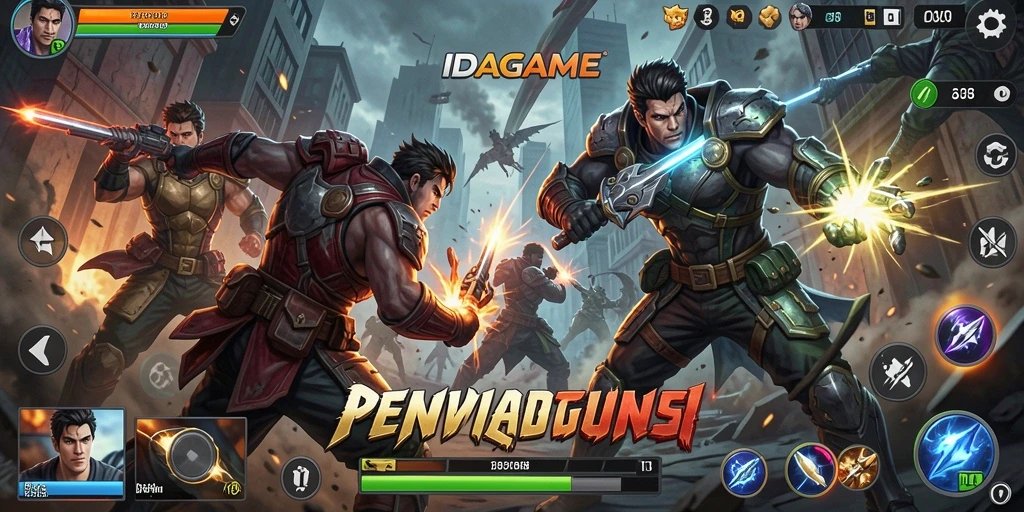 Tampilan menegangkan dari gameplay IDAGAME yang penuh aksi.