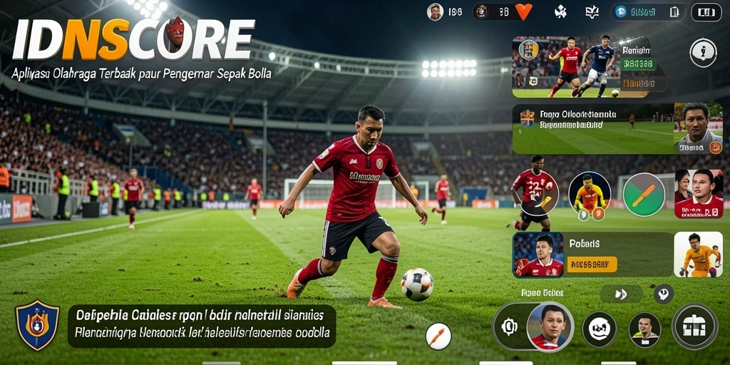Tampilan screenshot IDNSCORE menampilkan informasi hasil pertandingan terkini.