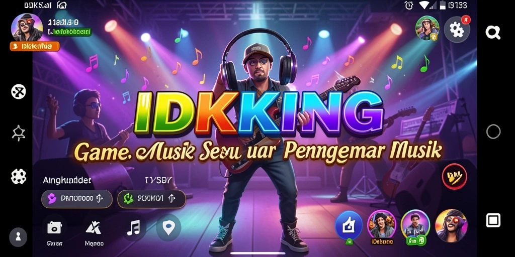 Tampilan screenshot IDRKING menampilkan gameplay musik yang menarik dan interaktif.
