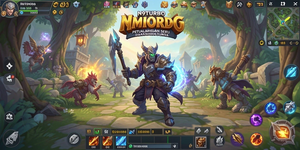 Tampilan gameplay N9TURBO yang menegangkan dan penuh aksi.