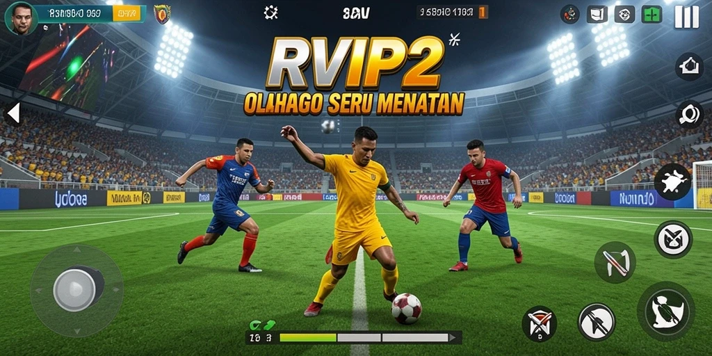 Tampilan gameplay <strong>RVIP2</strong> yang seru dan dinamis dalam pertandingan olahraga.