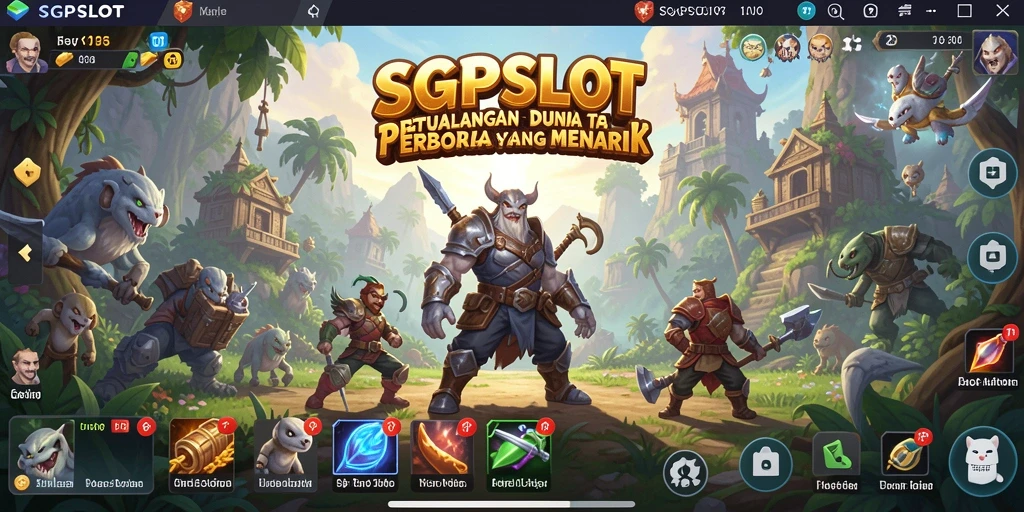 Screenshot gameplay SGPSLOT yang menampilkan dunia terbuka yang luas.