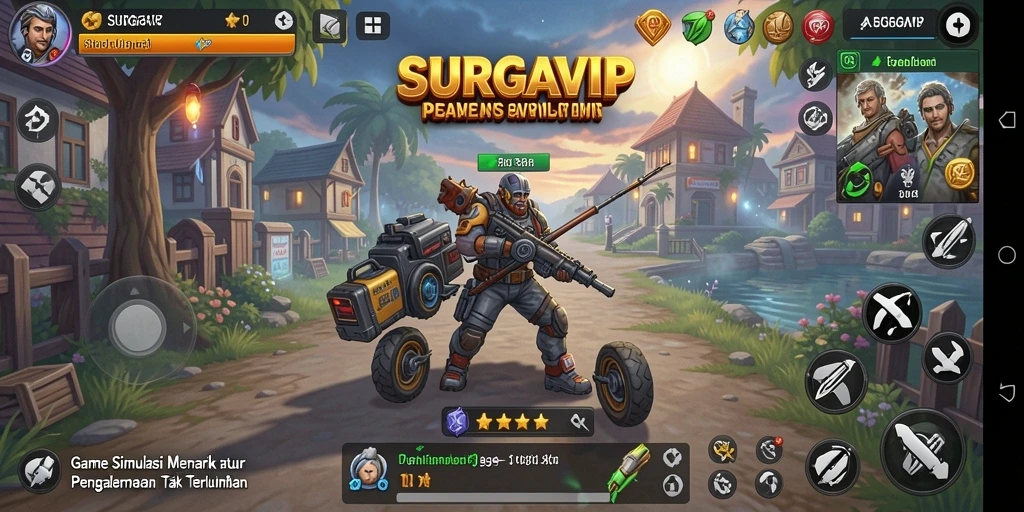 Tampilan gameplay SURGAVIP yang menarik dan interaktif.