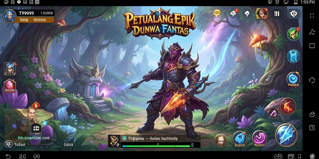 Screenshot gameplay T9999 menampilkan petualangan penuh aksi dan tantangan.