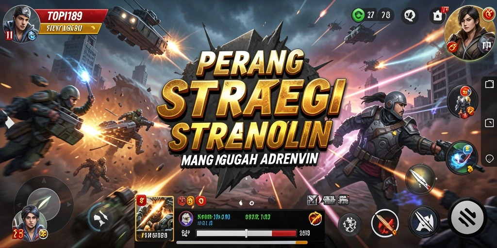 Tampilan strategis dari gameplay seru TOPI189.